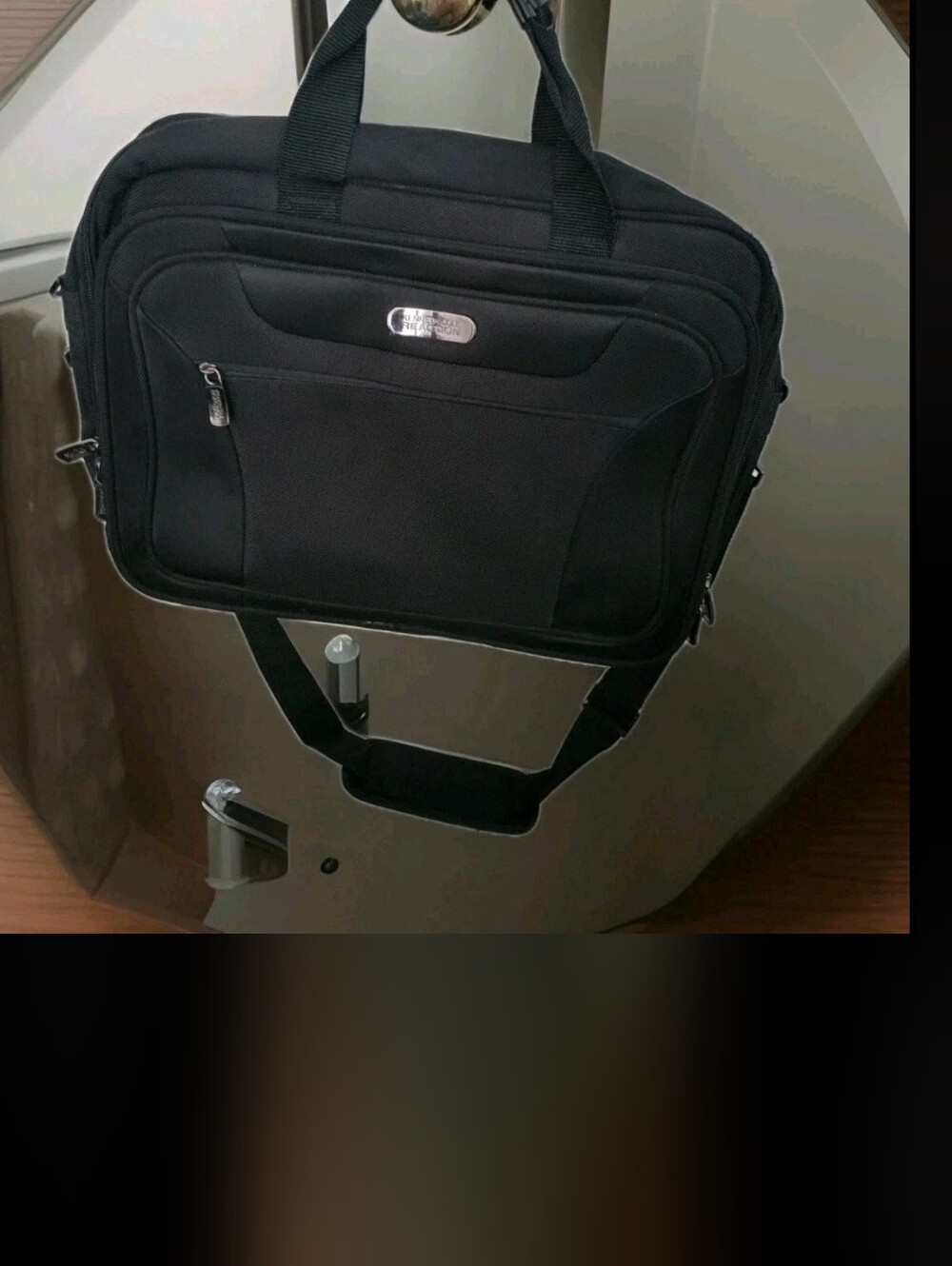 Kenneth Cole Black  Laptop Travel Briefcase Men's Expandable Bag